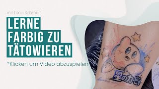 Watercolor Tattoos  Farbig tätowieren AufbauKurs [upl. by Letisha]