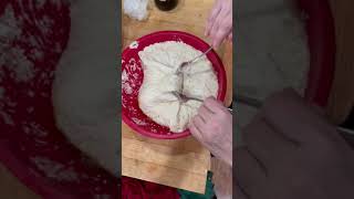 Folding Dough for Easy NoKnead Focaccia shorts [upl. by Serena]