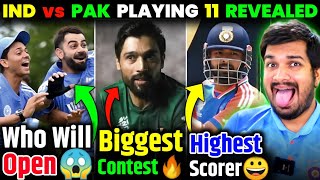 INDIA vs PAKISTAN PLAYING 11 CONFIRMED🔥  FULL COMPARISON😎  INSE BACHKE REHNA INDIA🙏 indvspak [upl. by Ecart]