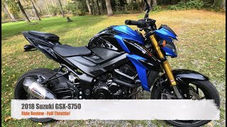 Suzuki GSXS750  Yoshimura Exhaust  Ride Review [upl. by Knowles868]