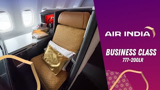 Air India 777200LR Business Class New York JFK to Mumbai  Aviation Geeks [upl. by Gnirol329]