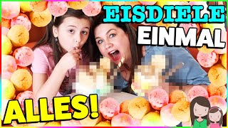 EINMAL ALLES BITTE Wir essen die EISDIELE leer 😂 Alles Ava [upl. by Farris]