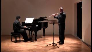 Richard Rodney Bennett quotSiestaquot for flute and piano  Angelo Ragno flute [upl. by Anahoj]