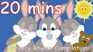 Sleeping Bunnies Hop Little Bunnies And Lots More Nursery Rhymes 20 minutes [upl. by Neirb271]