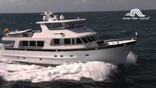 Outer Reef 80 trawler yacht cruising Florida coast [upl. by Orazal]