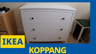 Ikea Koppang Kommode 3 Schubladen Aufbau und Unboxing Schritt für Schritt ikea aufbau unboxing [upl. by Acined]