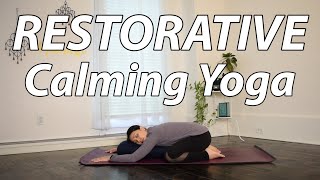 30 Minute Restorative Yoga for Calm amp Wellbeing 🔹 Relaxing SelfCare Yoga Practice [upl. by Smaoht]