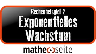 Exponentielles Wachstum berechnen Beispiel 2  A3003 [upl. by Laks]