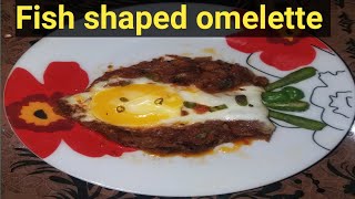 Fish Shaped Omelette  Quick Omelette Recipe  Easy Omelette Recipe [upl. by Rhys884]