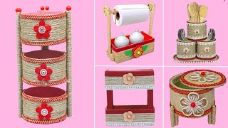 5 Multipurpose Organizer DIY Ideas With Plastic Bottle and Jute Rope  Plastic Bottle Craft Ideas [upl. by Tabber717]