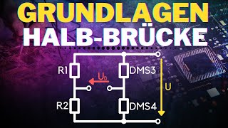 Wheatstone Brücke HalbBrücke einfach erklärt  Funktionsweise Brückenschaltung [upl. by Aneema589]