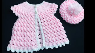 Cómo hacer vestido tejido a crochet de 03 meses [upl. by Vaas]