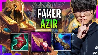 T1 Faker Plays Azir Mid vs Hwei  Season 2024 [upl. by Spiers]