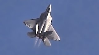 F22 Raptor • Air Maneuverability Demonstration [upl. by Einberger849]