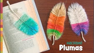 Plumas de colores en macramé  Tejiendo Perú [upl. by Siari]