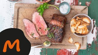 Entrecôte de bœuf avec chimichurri – Recette Migusto [upl. by Rowena]