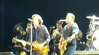 Bruce Springsteen Paul McCartney Cut Off on Tour 2012 Guitarist Calls Britain a Police State [upl. by Hungarian]