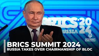 BRICS summit 2024 Russia takes over chairmanship of bloc [upl. by Anelleh]