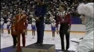 Mens Award Ceremony  1988 Calgary Figure Skating Mens Long Program US ABC [upl. by Walworth275]