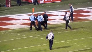 Streaker at Fresno State vs Nevada football game 11132010 [upl. by Delainey]