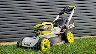 Ryobi 40V HP 21quot Brushless Crosscut SelfPropelled Mower Review [upl. by Kcirdef]