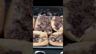 Philly Cheesesteaks on the Blackstone Griddle shorts [upl. by Ikila425]