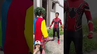 SPIDERMAN MENCARI JOKER TAPI MALAH POLISI YANG ⁉️shorts funny dubbing [upl. by Sherye]