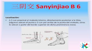 Sanyinjiao B6 quotLA REUNION DE LOS TRES CANALES YINquot  localizacion y aplicaciones con moxibustion [upl. by Thorwald]