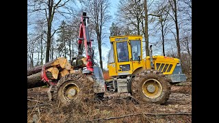 🌲BIG Welte W230 4WD • Skidder in Action • Logging Pure • PCMForst • Langholz • Machine on limit 🌲 [upl. by Marrilee491]