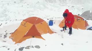 K2 BASE CAMP WITH FERRINO SVALBARD TENTS [upl. by Danie723]