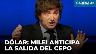 Milei en Córdoba quotEstamos mucho más cerca de salir del cepo cambiarioquot  Cadena 3 Argentina [upl. by Arline]