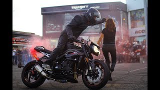 Présentation Speed Triple RS Triumph Montlhéry [upl. by Nnoryt]