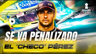 Giro trágico Checo Pérez recibe penalización en el GP de Abu Dhabi  Imagen Deportiva [upl. by Neisa]