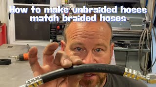 How to make unbraided hoses match braided hoses [upl. by Oriana28]