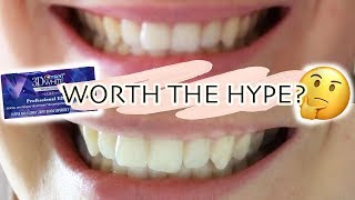 I TRIED THE CREST 3D WHITESTRIPS FOR 14 DAYS Effective  Before amp After pictures [upl. by Aileahcim]