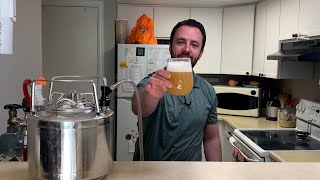 Pouring Beer from Mini Keg Tap System Homebrew Beer [upl. by Nnomae]