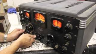 HALLICRAFTERS SX28A SUPER SKYRIDER Ham Radio Receiver Clean condition [upl. by Onez]