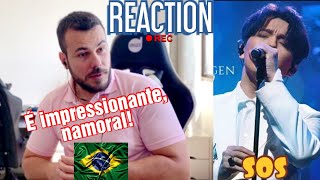 REACTION Dimash  SOS  EMI GALA 2022  Fiquei sem palavras 😮 🤐 REACT  🇧🇷54 [upl. by Nelle]