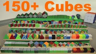 2018 My Rubiks Cube Collection  150 Cubes [upl. by Larrad]