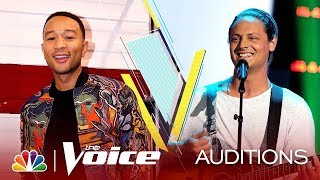 Mendeleyev sing quotGirl From The North Countryquot on The Blind Auditions of The Voice 2019 [upl. by Maiga]