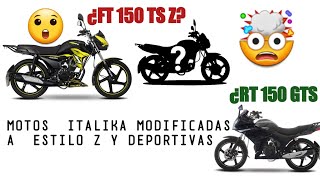 🤯MOTOS ITALIKAS MODIFICADAS A DEPORTIVAS y estilo Z🤯 Sanchez Motovlogs [upl. by Nolat639]