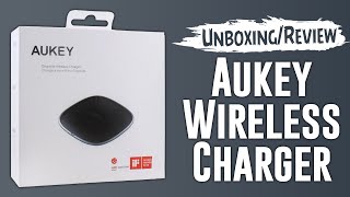 Aukey Wireless Charger Unboxing And Review [upl. by Enidanreb738]