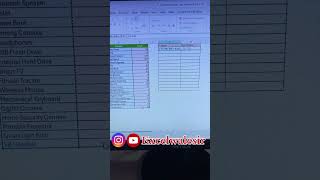 How to Create an inventory ￼tracker in Excel excelwalesir exceltricks short exceltips training [upl. by Homans]