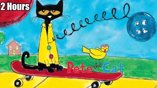 BEST Pete The Cat And His Four Groovy Buttons Collection  2 Hours I love my white shoes and More [upl. by Other]