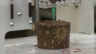 3D food printer makes dessert [upl. by Enytsirhc]