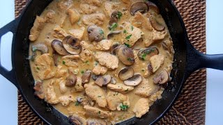 Chicken Stroganoff Recipe  Very delicious [upl. by Conchita]