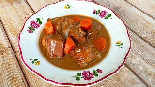 Mijoté de porc au CIDRE  Recette traditionnelle normande [upl. by Eta]