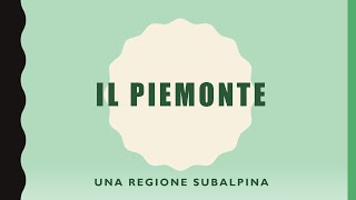 Regioni d’Italia il Piemonte [upl. by Oiromed]