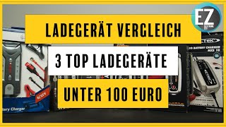 AutobatterieLadegerät Vergleich  Top 3 Ladegeräte unter 100 € [upl. by Audre97]