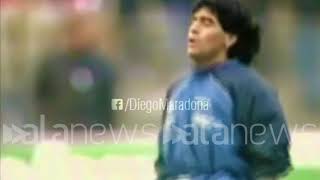 Maradona il celebre riscaldamento sulle note di quotLive is lifequot [upl. by Bart]